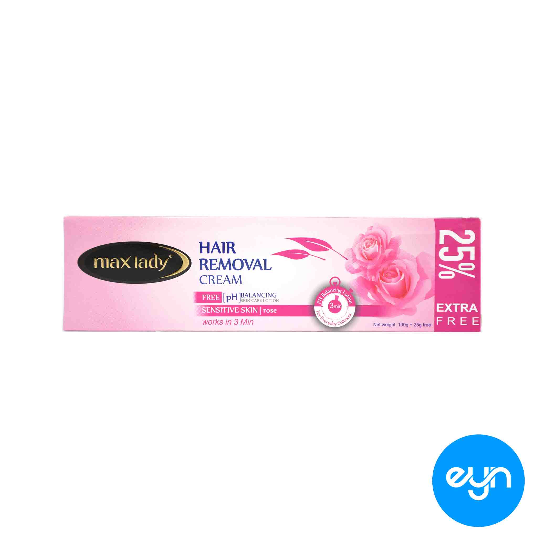 کرم موبر مکس ليدي هندي 125 ميل مدل  sensitive skin rose 