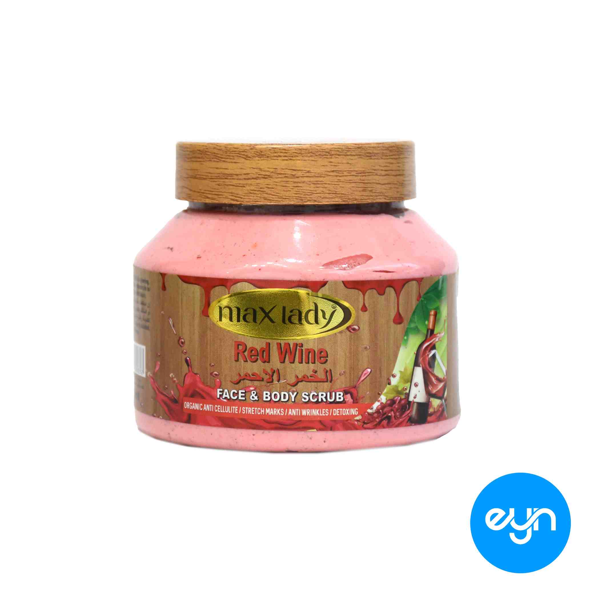 اسکراب صورت و بدن  مکس ليدي هندي 300 ميل مدل 1356 - red wine 