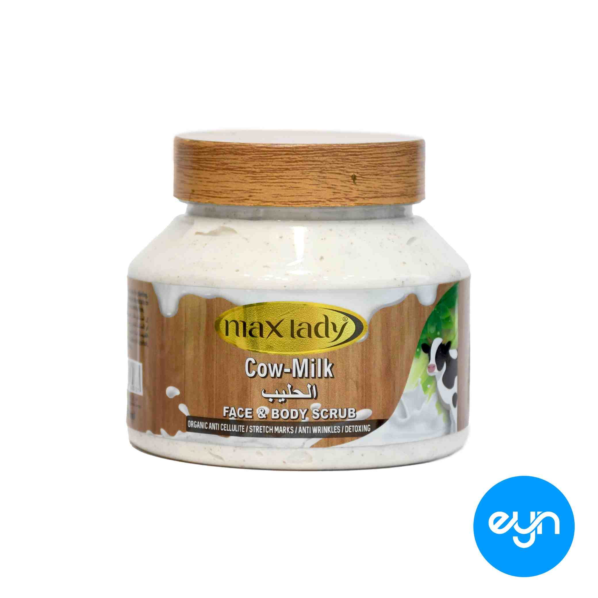 اسکراب صورت و بدن  مکس ليدي هندي 300 ميل مدل 1354 - cow milk 