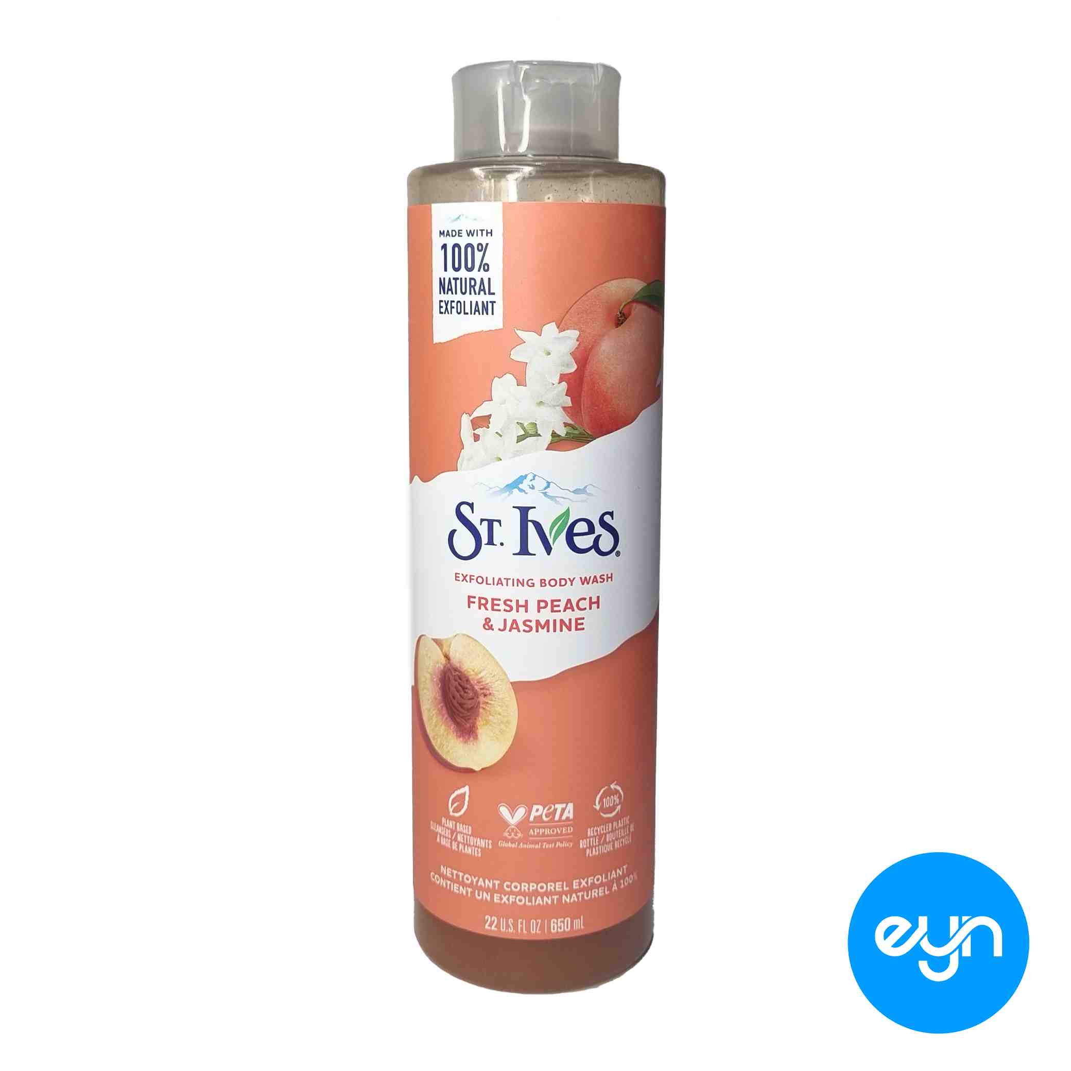 شامپو بدن سنت ايوز آمريکايي 650 ميل مدل  fresh peach & jasmine 
