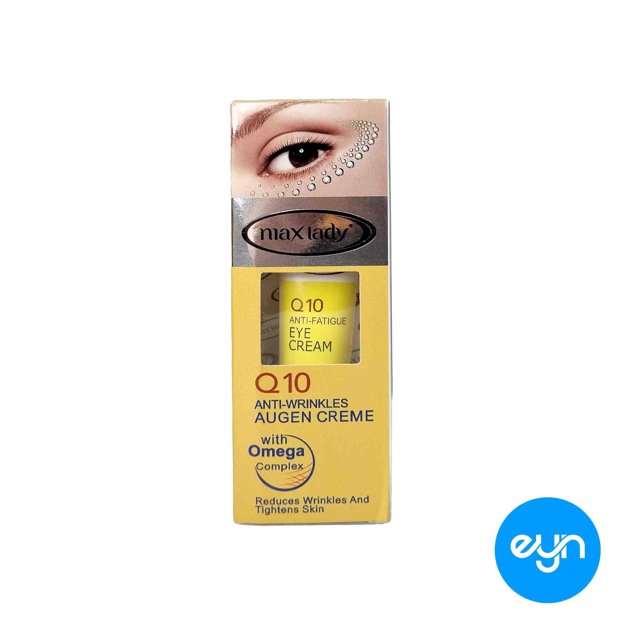 کرم دور چشم ضد چروک مکس ليدي تايلندي  30 ميل مدل Q10 